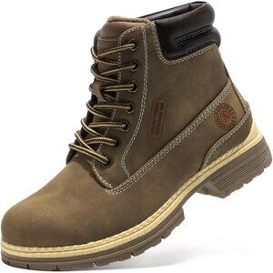 〽️Women's Khaki Anjoufemme Waterproof Combat Hiking Outdoor Work Boots